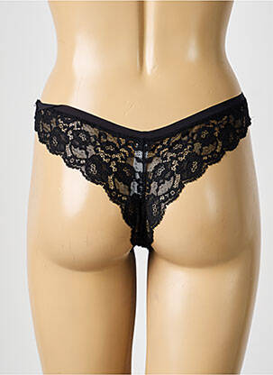 Tanga stretch noir MARIE JO femme