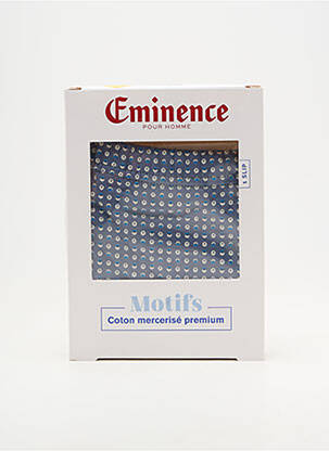 Slip imprimé fantaisie bleu EMINENCE homme