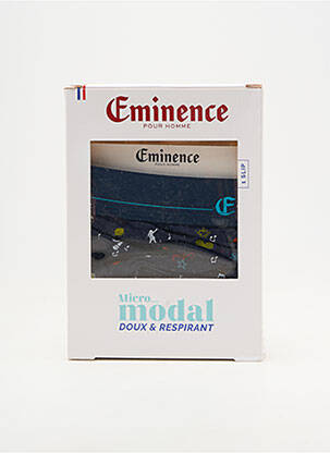 Slip imprimé fantaisie bleu EMINENCE homme