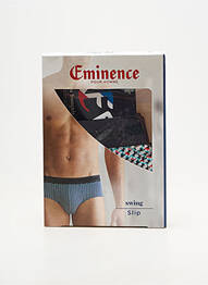 Slip imprimé fantaisie blanc EMINENCE homme
