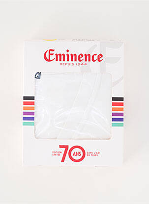 T-shirt stretch manches courtes blanc EMINENCE homme