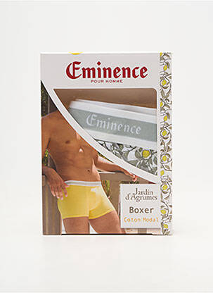 Boxer imprimé fantaisie blanc EMINENCE homme