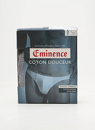 Slip imprimé fantaisie gris EMINENCE homme
