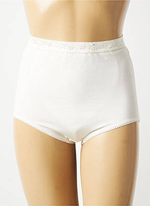 Culotte haute effet matière satinée blanc FANTASIE femme
