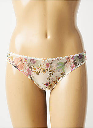 Culotte tissage dentelle beige AUBADE femme