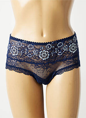 Shorty tissage dentelle bleu PRIMADONNA femme