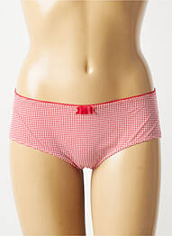 Shorty tissage satiné rouge MARIE JO femme