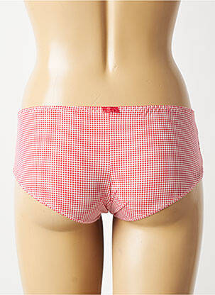 Shorty tissage satiné rouge MARIE JO femme