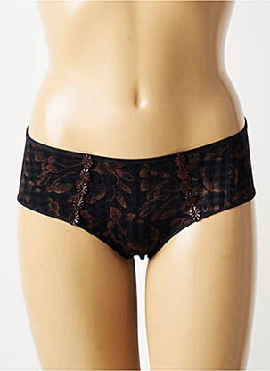 Shorty tissage satiné noir MARIE JO femme