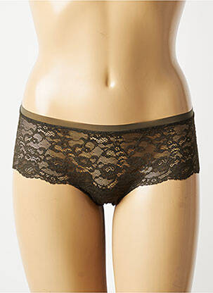 Shorty tissage dentelle vert MARIE JO femme