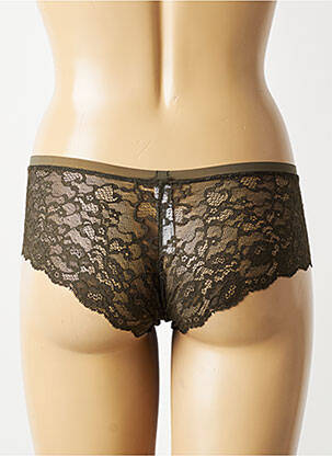 Shorty tissage dentelle vert MARIE JO femme