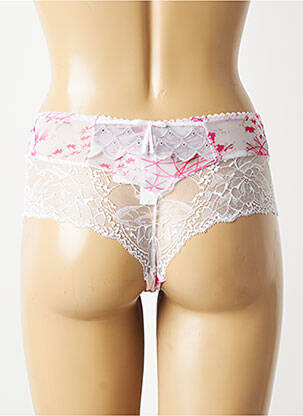 Tanga légère et transparente blanc AUBADE femme