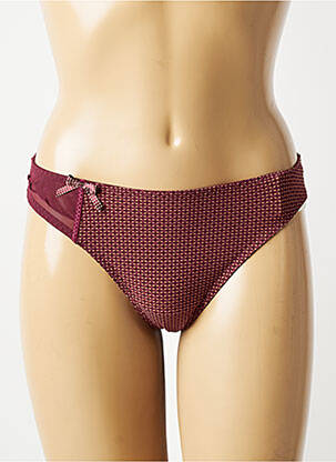 Tanga stretch violet MARIE JO femme