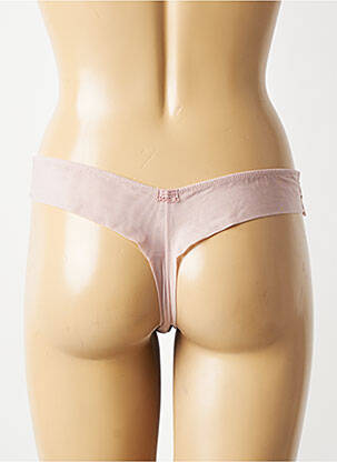 Tanga dentelle rose MARIE JO femme