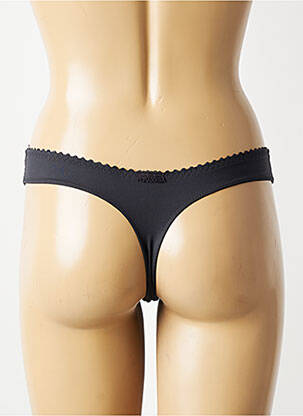 Tanga tissage satiné noir PRIMADONNA femme