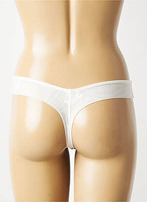 Tanga tissage dentelle beige MARIE JO femme