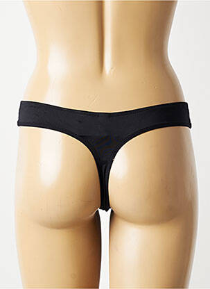 Tanga stretch noir MARIE JO femme