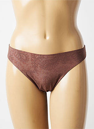 Tanga stretch marron AUBADE femme