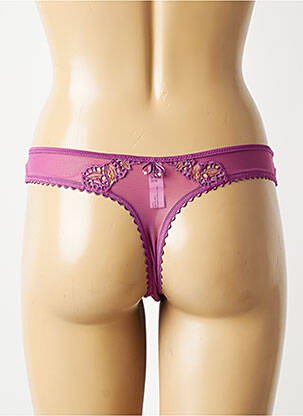 Tanga stretch violet MARIE JO femme