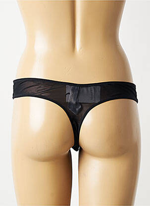 Tanga stretch noir MARIE JO femme