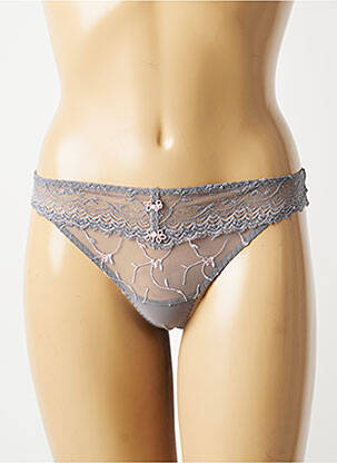 Tanga stretch gris AUBADE femme