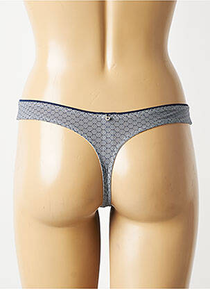 Tanga stretch bleu MARIE JO femme