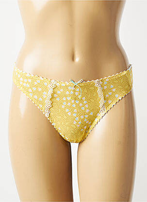 Tanga stretch jaune MARIE JO femme