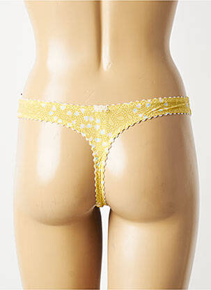 Tanga stretch jaune MARIE JO femme