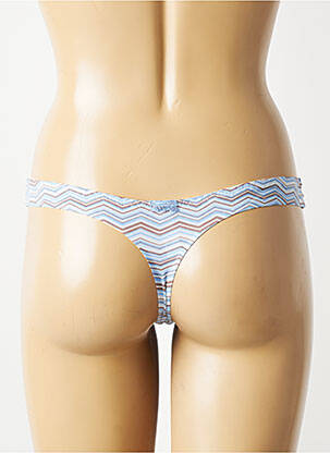 Tanga stretch bleu MARIE JO femme