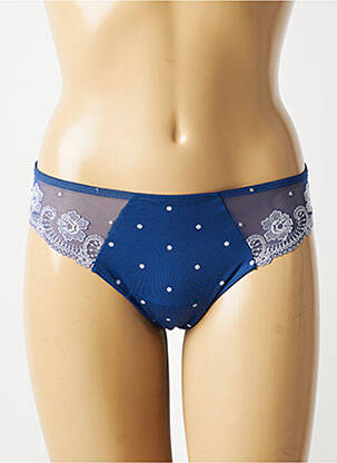 Tanga stretch bleu PRIMADONNA femme