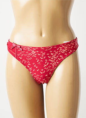 Tanga stretch rouge MARIE JO femme