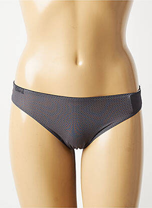 Tanga stretch gris MARIE JO femme