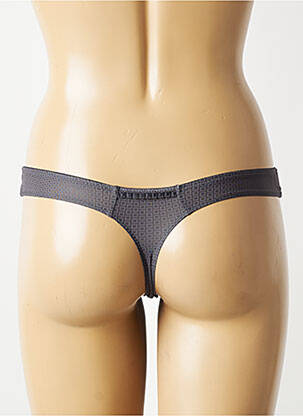Tanga stretch gris MARIE JO femme