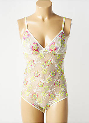 Body lingerie fermeture agrafe blanc MARIE JO femme