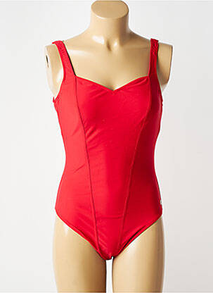 Maillot de bain 1 pièce stretch rouge ARIELLA femme