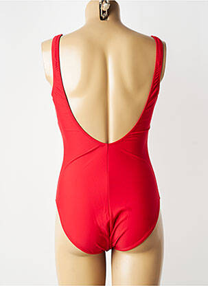 Maillot de bain 1 pièce stretch rouge ARIELLA femme