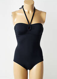 Maillot de bain 1 pièce stretch noir ESPRIT femme