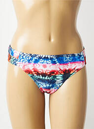 Bas de maillot de bain effet matière satinée culotte bleu ESPRIT femme