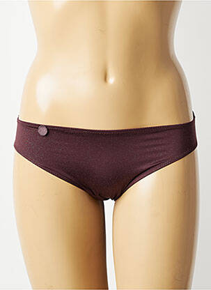 Bas de maillot de bain stretch culotte marron MARIE JO femme