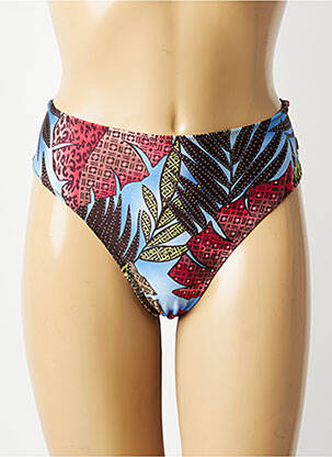 Bas de maillot de bain imprimé fantaisie culotte bleu ARIELLA femme
