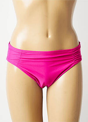 Bas de maillot de bain stretch culotte rose DEIDAD femme