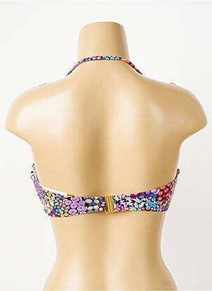 Haut de maillot de bain stretch haut bandeau violet DEIDAD femme