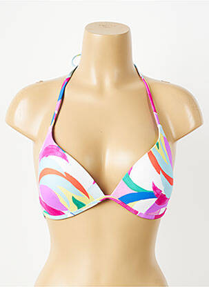 Haut de maillot de bain stretch haut triangles blanc ESPRIT femme