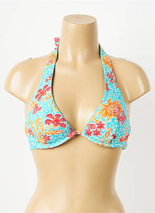 Haut de maillot de bain stretch bleu ESPRIT femme