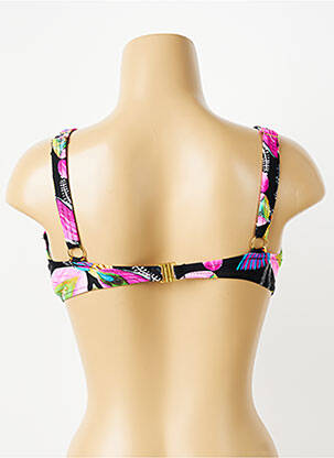 Haut de maillot de bain stretch haut soutien-gorge emboitant noir DEIDAD femme