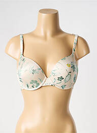 Soutien-gorge effet matière satinée haut soutien-gorge moulé beige ESPRIT femme