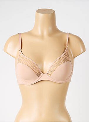Soutien-gorge effet matière satinée haut soutien-gorge moulé chair MARIE JO femme