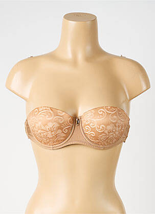 Soutien-gorge légère et transparente haut bandeau chair AUBADE femme