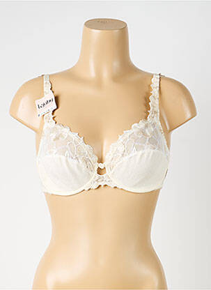 Soutien-gorge légère et transparente haut soutien-gorge emboitant jaune LEJABY femme