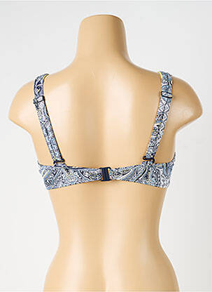 Haut de maillot de bain stretch haut soutien-gorge balconnet bleu ESPRIT femme